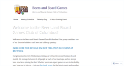 Desktop Screenshot of beersandboardgames.com