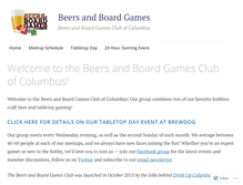 Tablet Screenshot of beersandboardgames.com